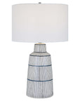 Breton - Nautical Stripe Table Lamp - White