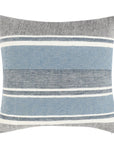 Lima - ST Pillow - Capri Blue / Dark Gray
