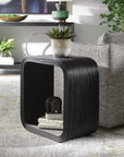 Compton - Rattan Side Table - Black