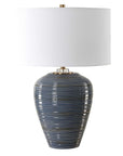 Moher - Glossy Blue Table Lamp