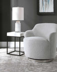 Hobart - Casual Swivel Chair - Gray