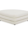 Lowtide - Curved Ottoman - White