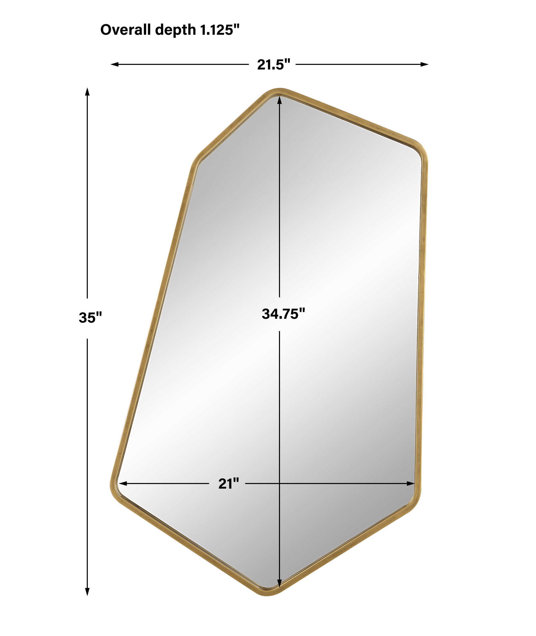 Linneah - Large Mirror - Gold
