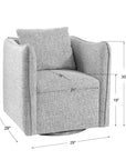 Corben - Swivel Chair - Gray