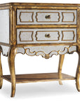 Sanctuary - Mirrored Leg Nightstand - Bling