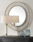 Denali - Textured Glass Round Mirror