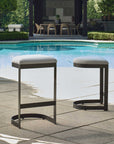 Maude - Outdoor Bar Stool - White / Black