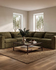 Swift - Classic L Modular Sectional - Dark Green