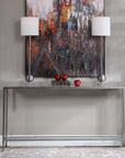 Hayley - Console Table - Silver