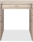Marlowe - Knee-Hole Desk - Polished Limestone
