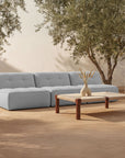 Sunseeker - 3 Piece Outdoor Sofa - Light Blue