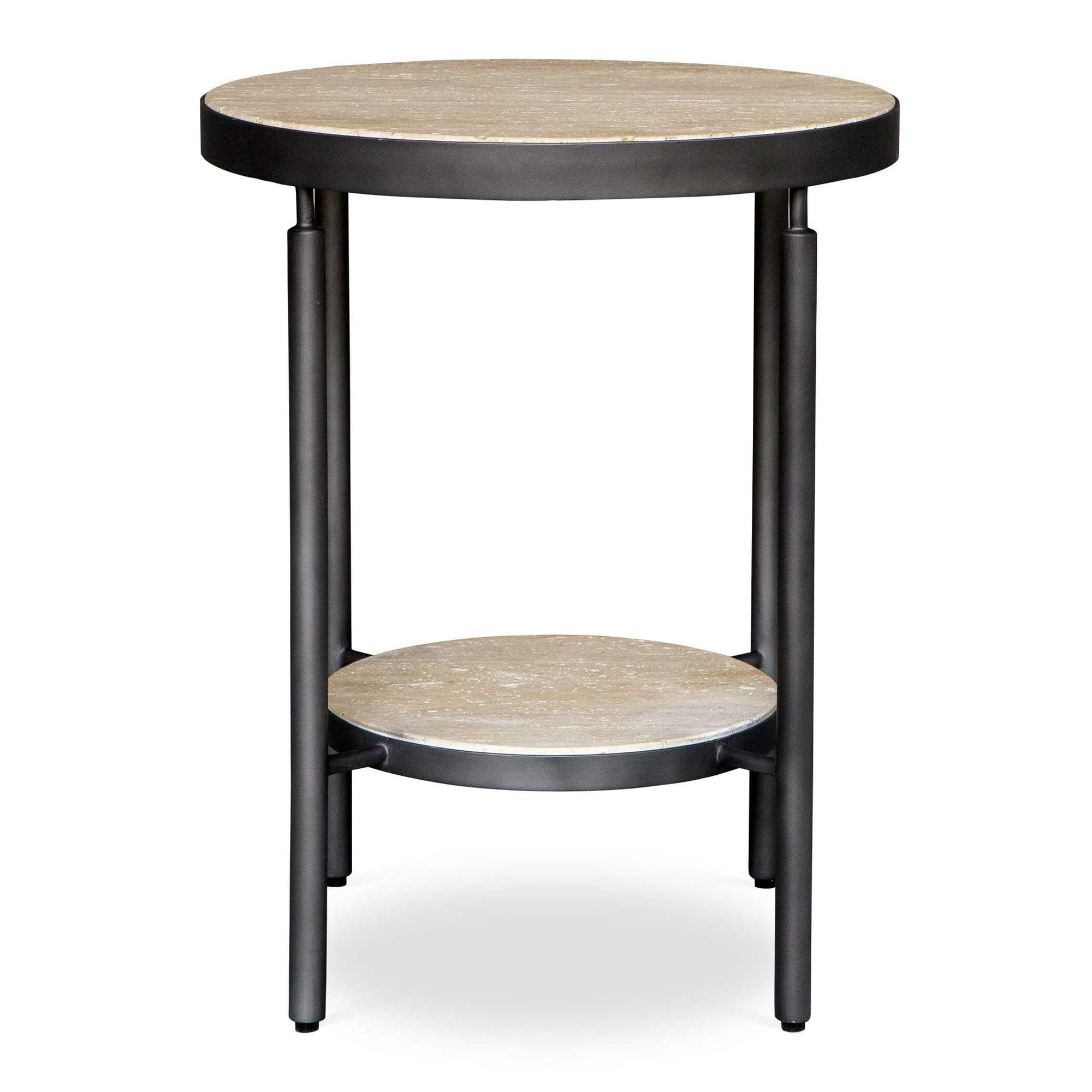 Dauntless - Side Table - Travertine