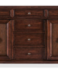 Charleston - Two Door-Six Drawer Buffet - Dark Brown