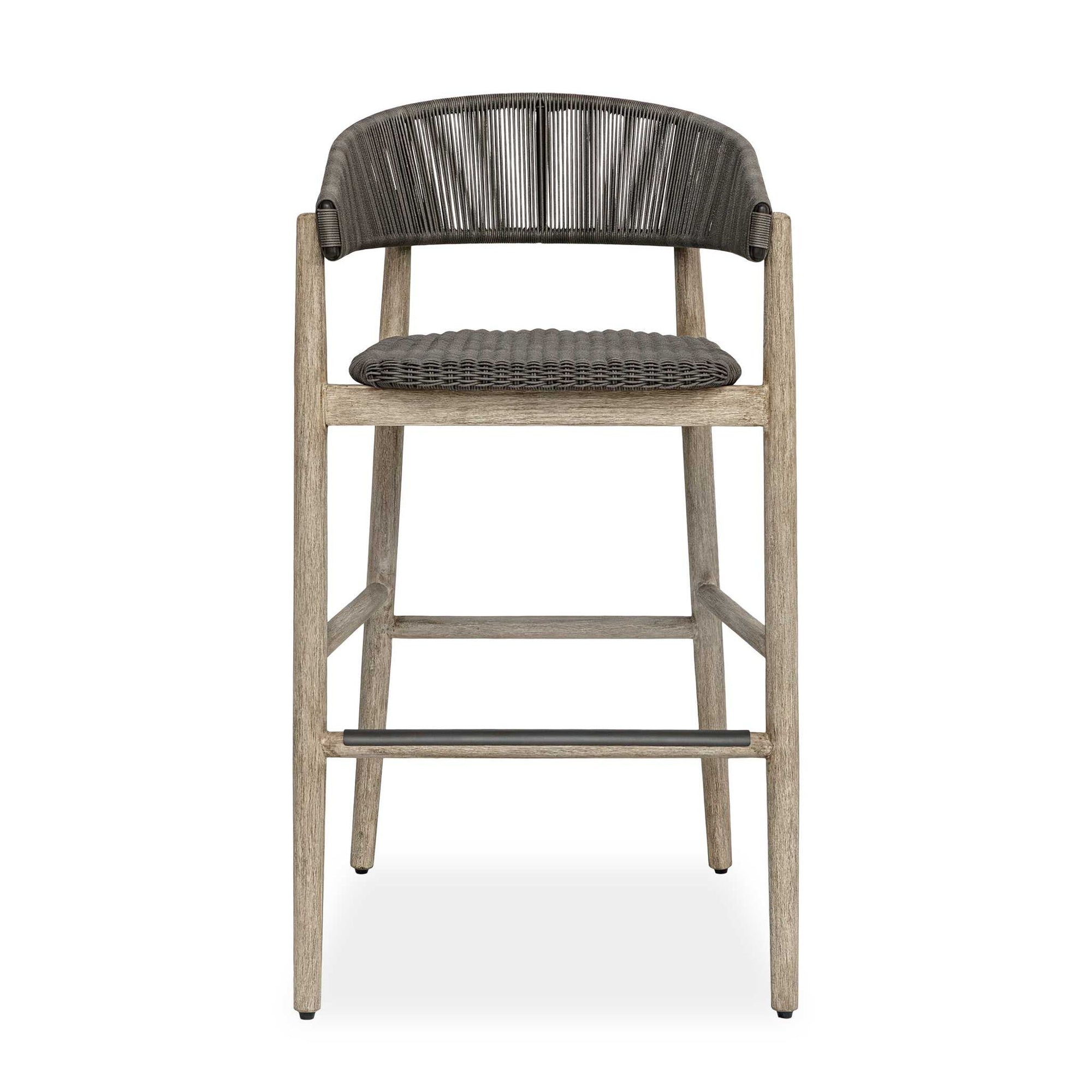Dermott - Outdoor Bar Stool - Brown / Dark Gray