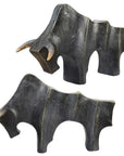 Regal Bull - Sculptures (Set of 2) - Bronze