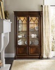 Leesburg - Display Cabinet - Dark Brown