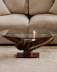 Archimedes - Aluminum Coffee Table - Brown