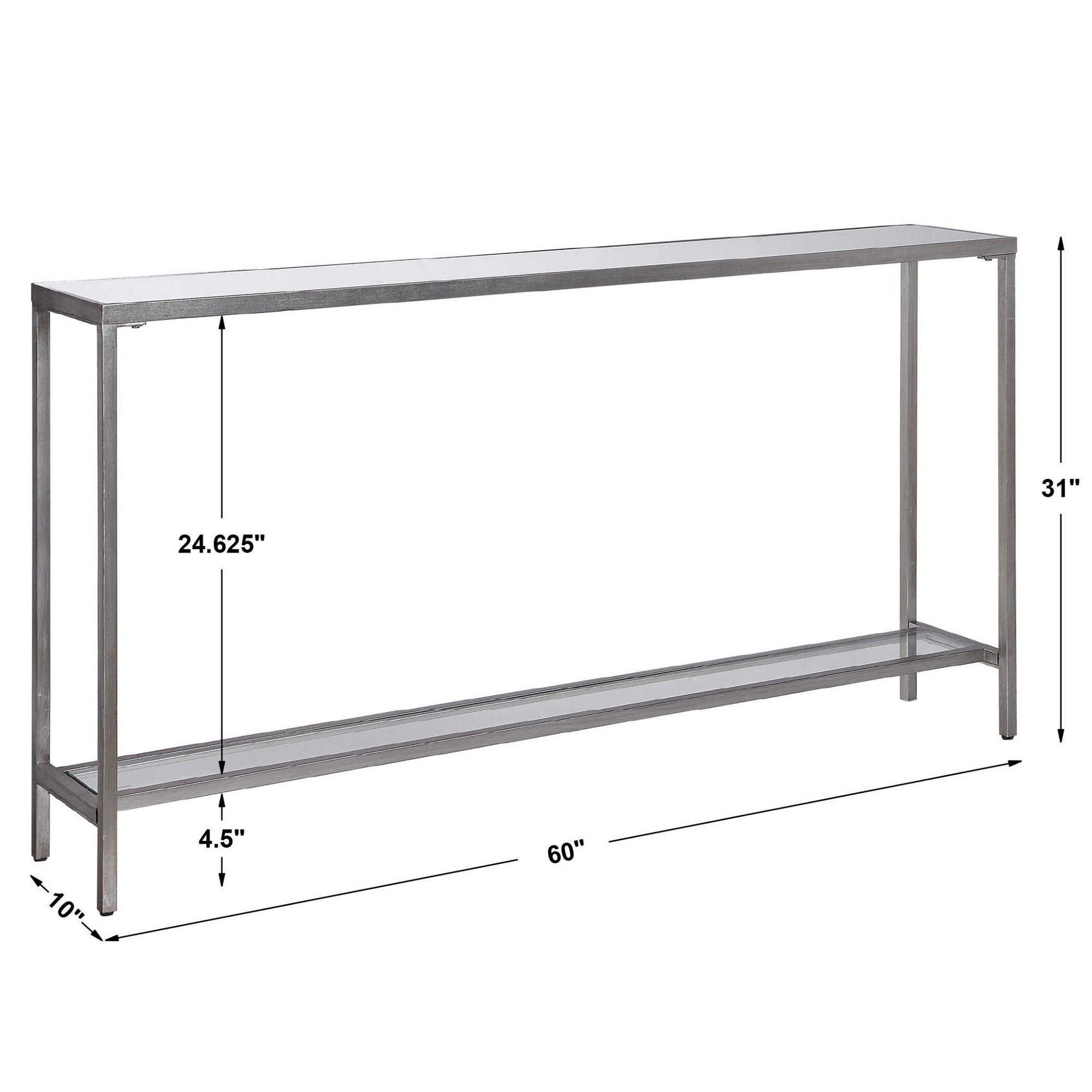 Hayley - Console Table - Silver
