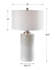 Georgios - Cylinder Table Lamp - White