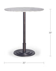 Tori - Outdoor Counter Table - White Marble