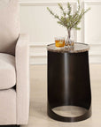 Welling - Modern Metal Side Table - Black