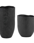 Komorebi - Indoor-Outdoor Vases (Set of 2) - Black