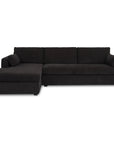 Burrow - Sleeper Sectional With Left Storage Chaise - Black