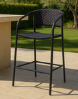 Zola - Outdoor Counter Chair - Dark Brown
