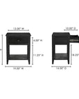 Corrine - Nightstand - Black