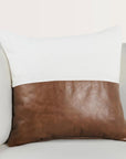 Canyon - 20" x 20" Pillow - Ivory / Kona Brown