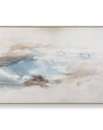 Chasing Blue - Coastal Canvas Art - Blue / Brown / Gray / White