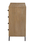 Millard - Curved 4 Drawer Chest - Woodtone