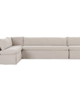 Fable - Slipcover Dining Banquette L-Shape Sectional - Beige