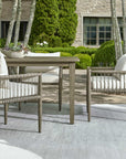 Borneo - Outdoor Dining Chair - White / Dark Gray
