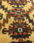 Antique Camelhair Persian Beluch Circa 1900s. A piece of genuine and authentic woven carpet art from Santa Barbara Design Center Rugs and More.