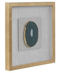 Keeva - Agate Stone Shadow Box - Gold