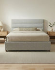 Takio - Queen Bed - Light Gray