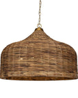 Tauranga - Seagrass 5 Light Pendant - Light Brown