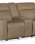 MS - Riverton Power Gliding Console Loveseat With Power Headrest And Lumbar