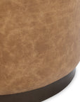 Clair - Leather Round Table