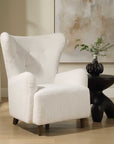 Ingel - Wingback Armchair - White