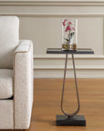 Galloway - Minimalist Accent Table - Black / Bronze