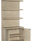 Cascade - Bookcase Base And Hutch - Light Brown