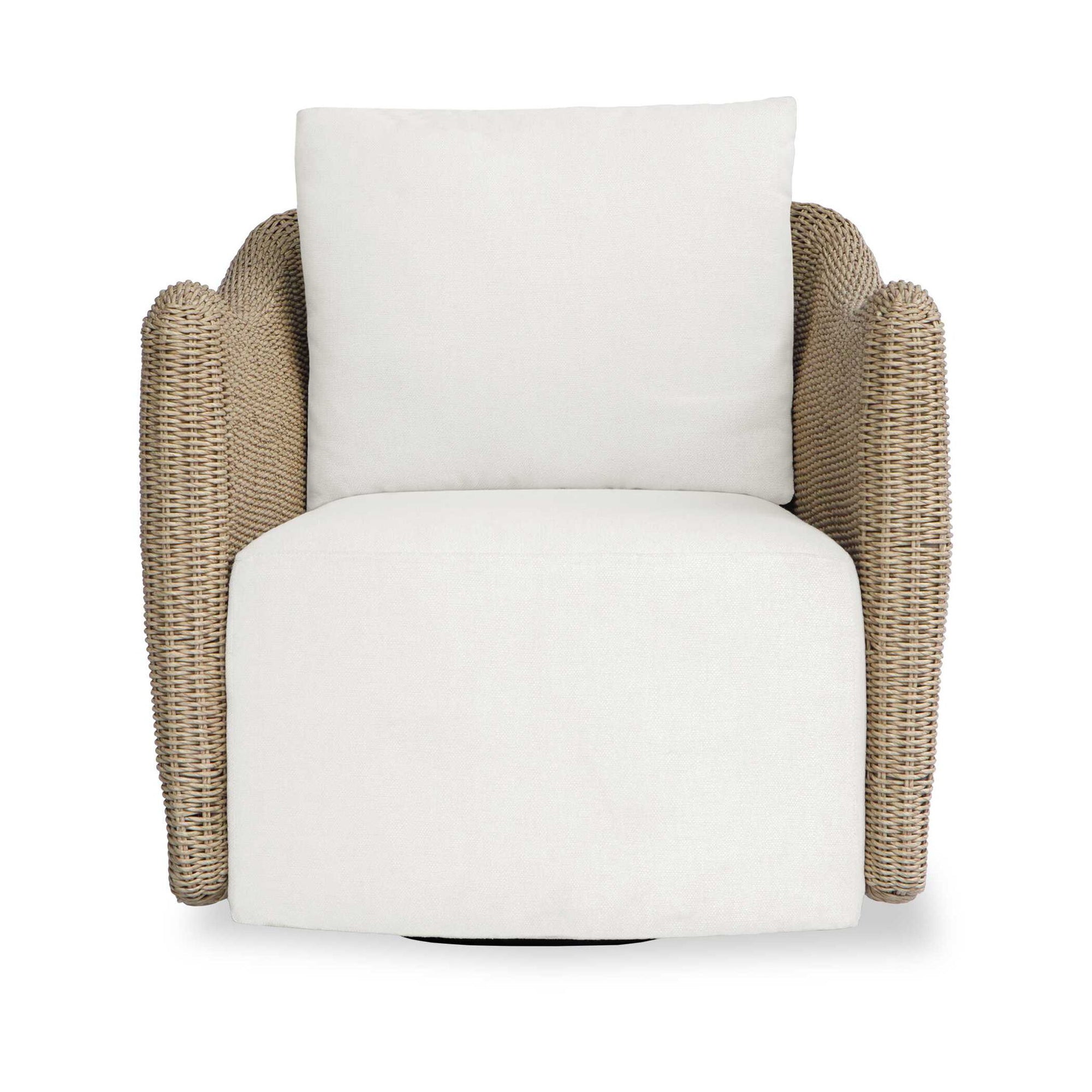 Sunset - Outdoor Swivel Lounge Chair - Oatmeal / Oyster White