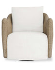 Sunset - Outdoor Swivel Lounge Chair - Oatmeal / Oyster White