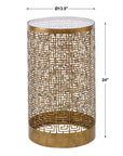 Algernon - Accent Table - Gold