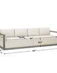 Remsen - Outdoor Sofa - White / Brown