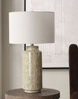 Laurel - Sage Ceramic Table Lamp - Green