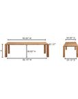 Post - Large Dining Table - Oak Natural