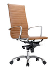 Studio - Swivel Office Chair High Back - Tan